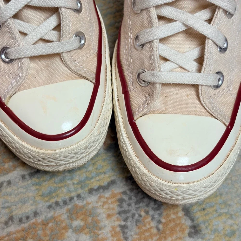 Converse Chuck 70 High Top Parchment Canvas Sneakers 162053C Mens 4.5 Womens 6.5 - Picture 6 of 9